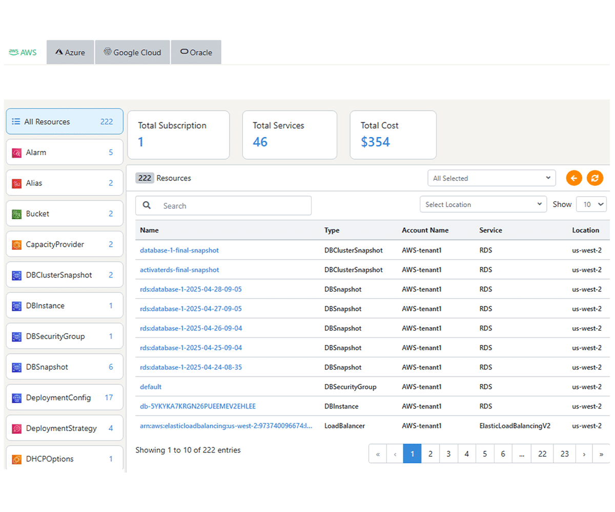 unified multicloud discovery